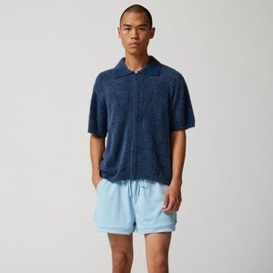 Standard Cloth Fuzzy Polo Sweater